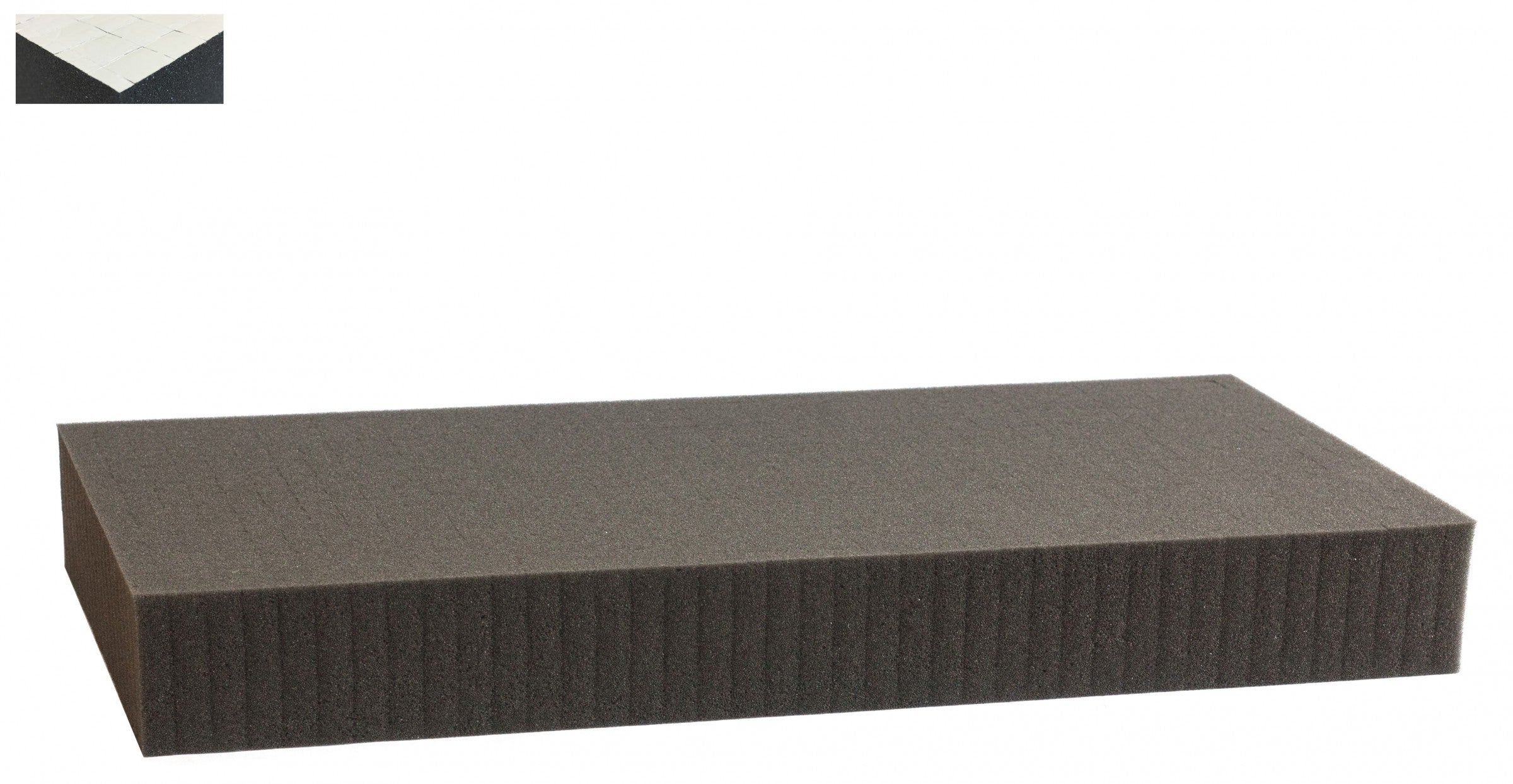 1000 mm x 500 mm x 60 mm Rasterschaumstoff Würfelschaum selbstklebend - Rasterweite 15 mm